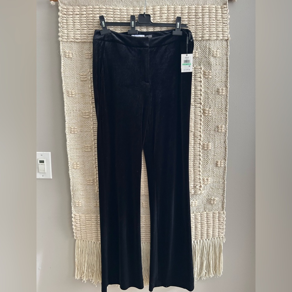 Calvin Klein Black Velvet Style Pants